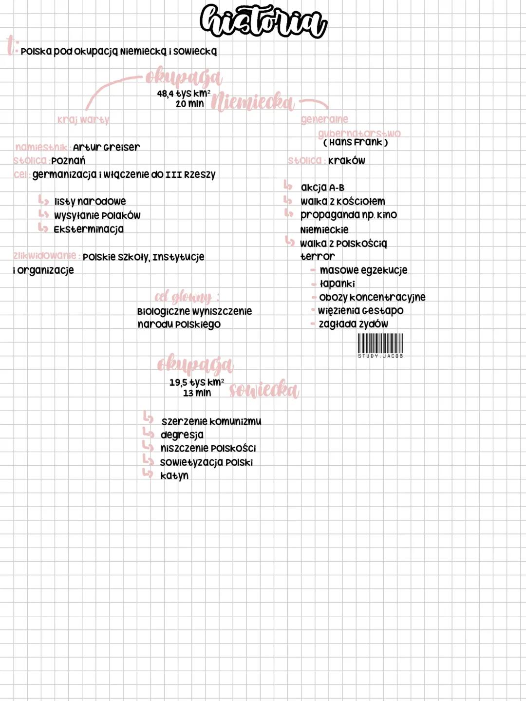 # historia
* Polska pod okupacją Niemiecką i sowiecką
okupaga
48,4 tys km²
20 min
Niemiecka
kraj warty
namiestnik:Artur Greis
