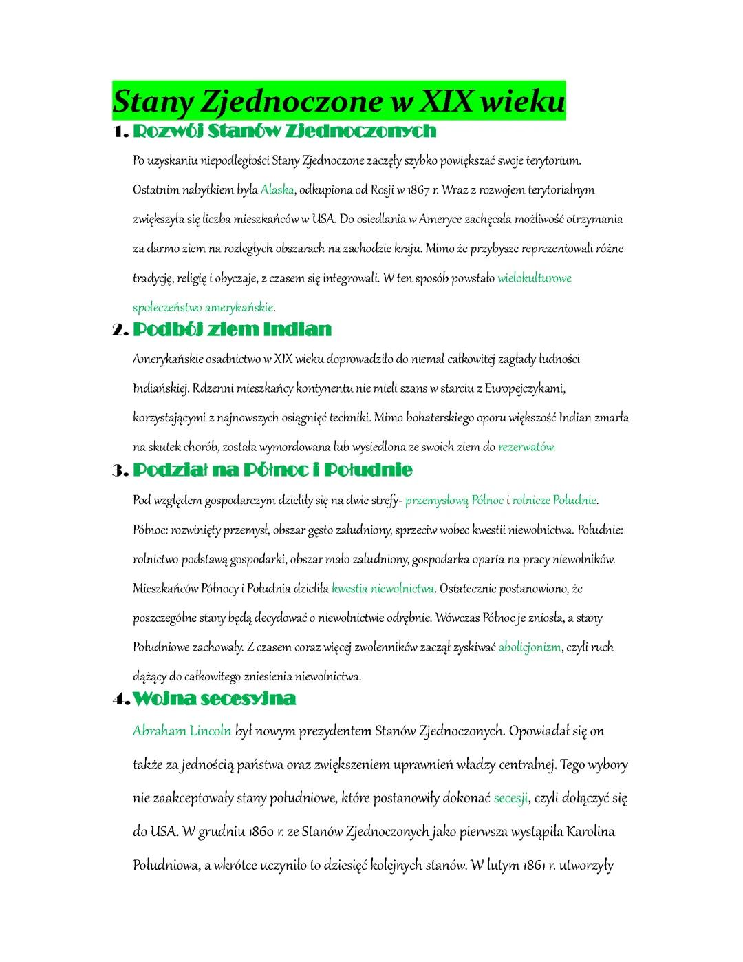 Stany Zjednoczone w XIX wieku
