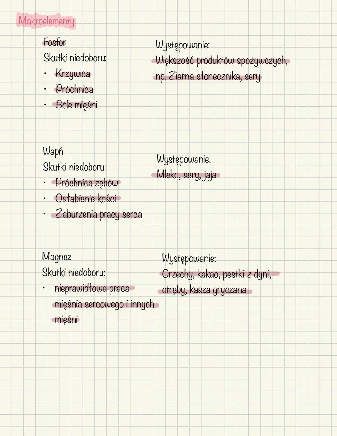Witaminy, sole mineralne i
Witaminy
woda
Witaminy to związki, które musza być dostarczane z pożywieniem, ponieważ nasz
organizm w większości