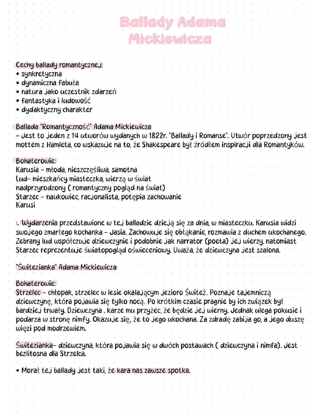 Ballady Adama Mickiewicza