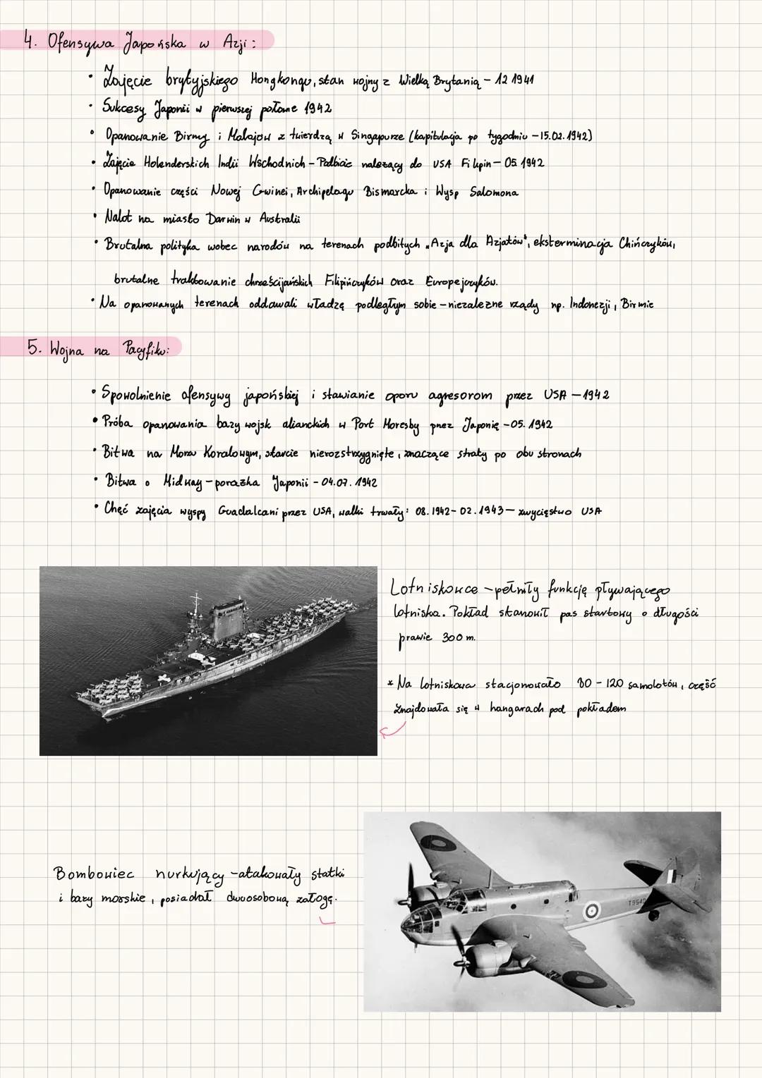 940
WOJNA POZA EUROPĄ
1940
10 VI 1940-13 V 1943
walki w Afryce
10 IV-27 XI 1941
bitwa o Tobruk
7 XII 1941 r.
japoński atak
na Pearl Harbor
1