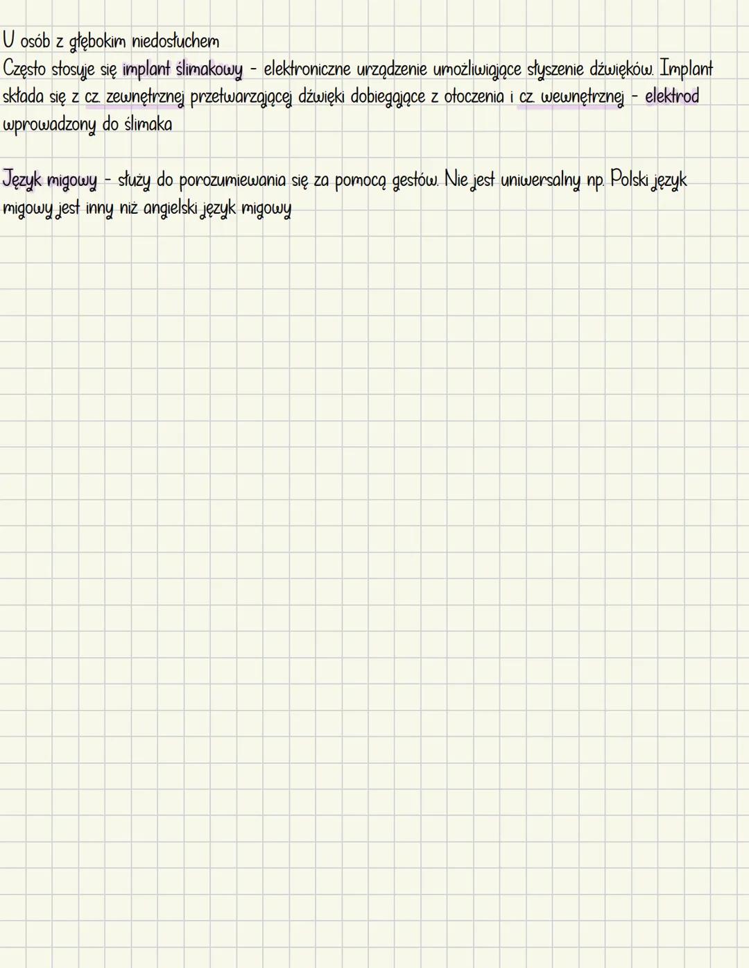 # Ucho - narząd słuchu i równowagi
Mechanoreceptory
* Odpowiedzialne za słuch
* odbierają bodźce mechaniczne w postaci
dr