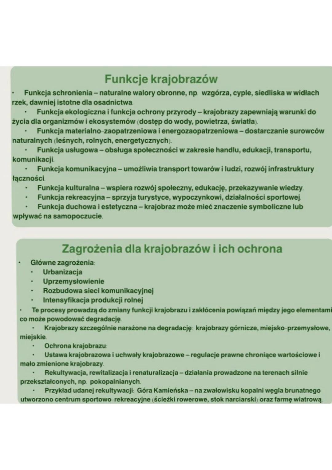 # Zróżnicowanie krajobrazu
## Pojęcie krajobrazu
* W języku potocznym krajobraz jest synonimem pejzażu i oznacza fragment przestrzeni ge
