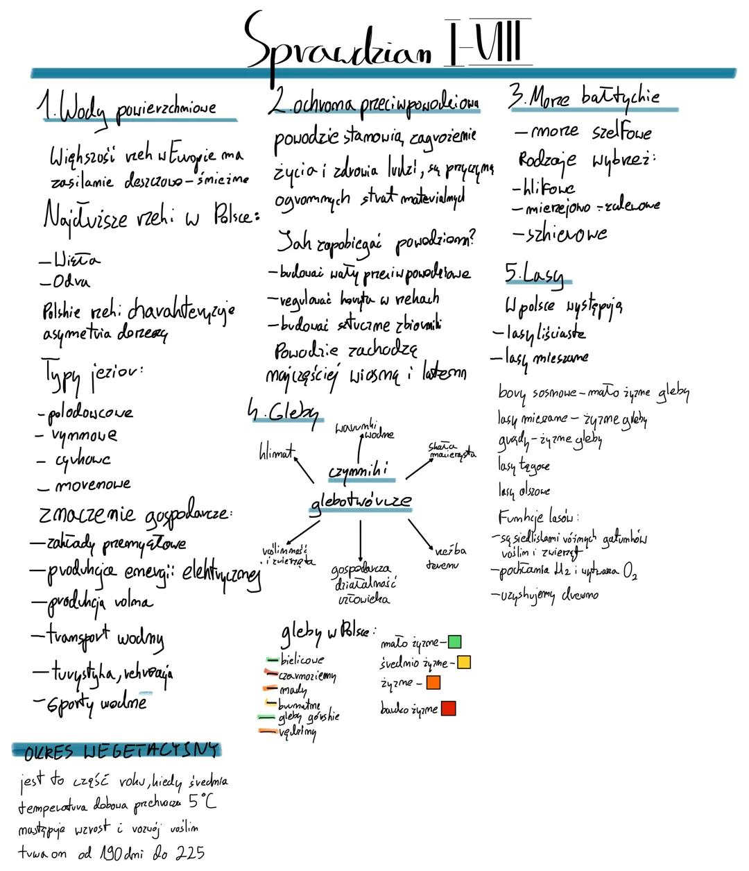 Sprawdzian FUII
1. Wody powierzchmiove 2 ochrana preciwpowaleiom 3. Morne battychie
powodzie stamowia, zagrożenie
-rmorze szelfowe
Większo