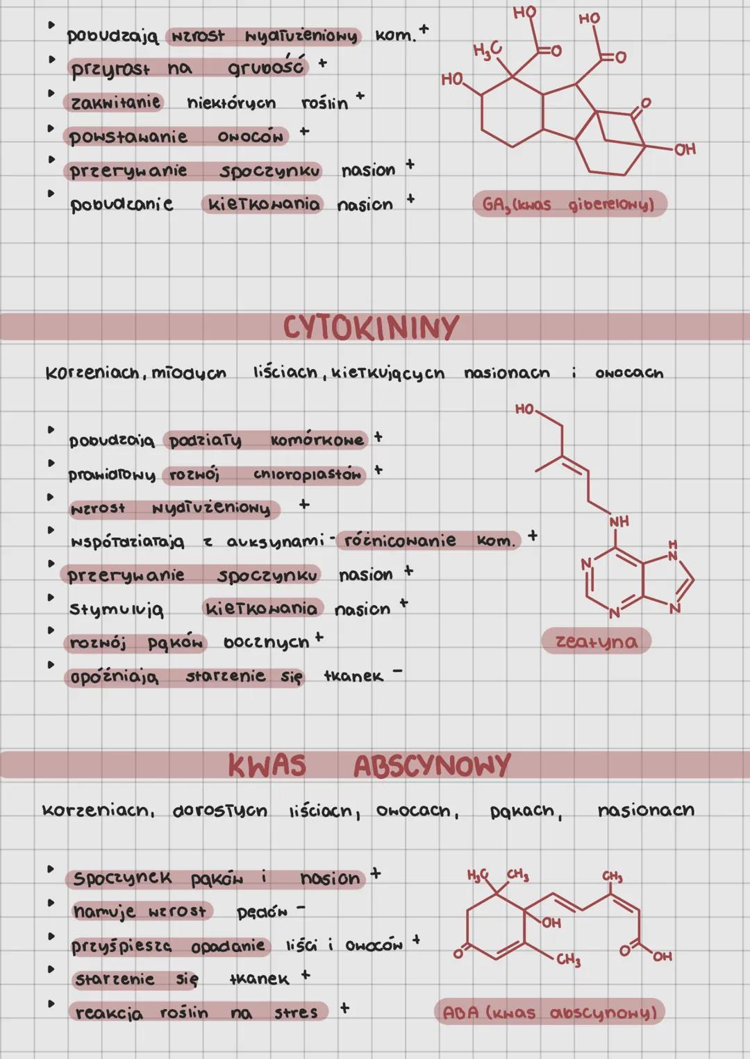 Hormony roślinne
HORMONY (Fito normony).
to regulatory wzrostu i rozwoju roślin
▸
▸
Substancje
drobnocząsteczkowe
aziataja przy małych Stęże