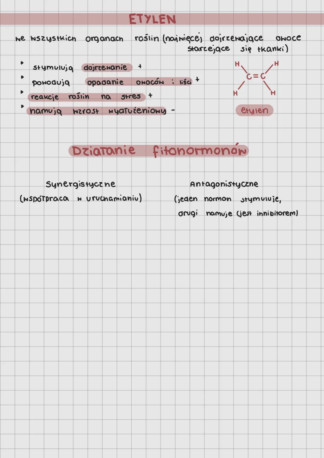 Hormony roślinne
HORMONY (Fito normony).
to regulatory wzrostu i rozwoju roślin
▸
▸
Substancje
drobnocząsteczkowe
aziataja przy małych Stęże