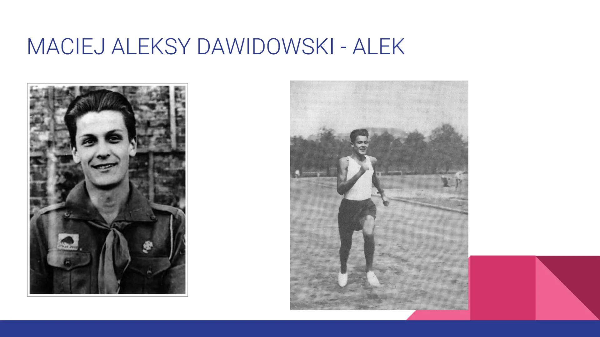 # “KAMIENIE NA SZANIEC”
ALEKSANDER KAMIŃSKI # GENEZA
Utwór powstał w oparciu o pamiętnik Zośki - Tadeusza Zawadzkiego. Poza
tym Aleksander