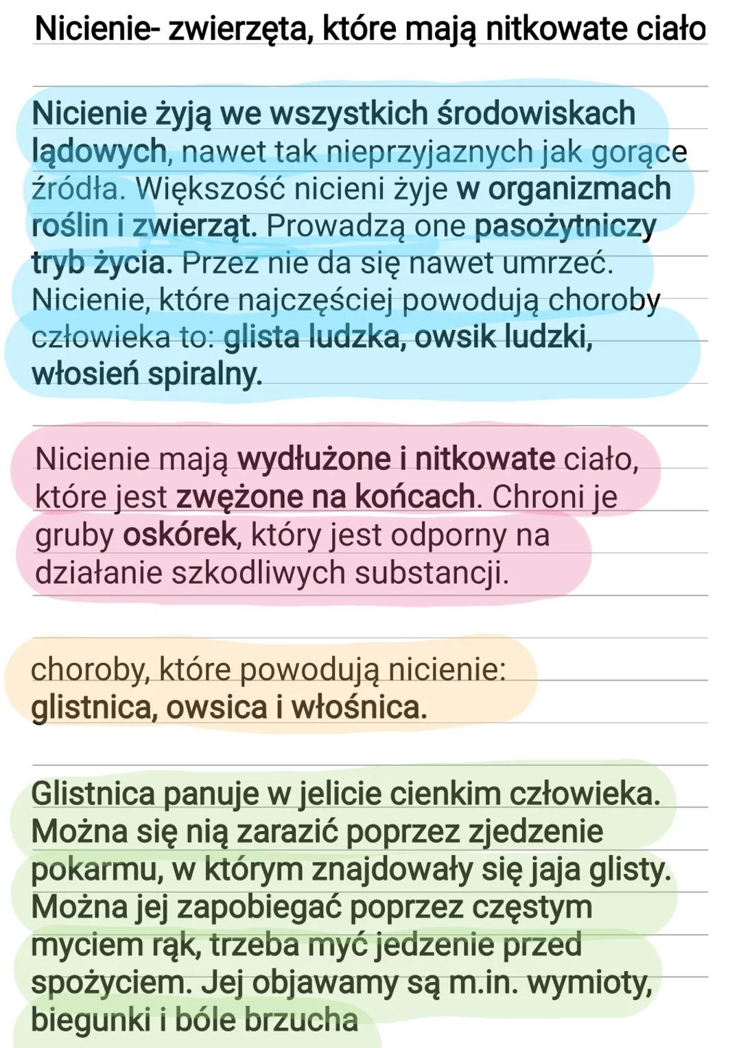 # Nicienie- zwierzęta, które mają nitkowate ciało
Nicienie żyją we wszystkich środowiskach
lądowych, nawet tak nieprzyjaznych jak gorące
źr
