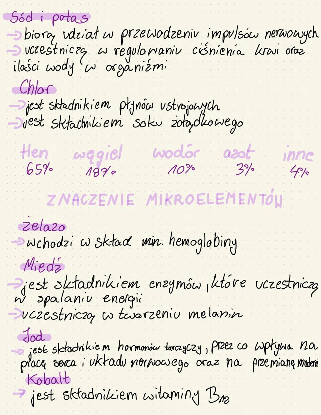 Związkin nierganiczneZNE
PIERWIASTKI
makroelementy mikroelementy
MAKROELEMENTY
to pierwiastki, które występują w dużych ilościach
(stanow