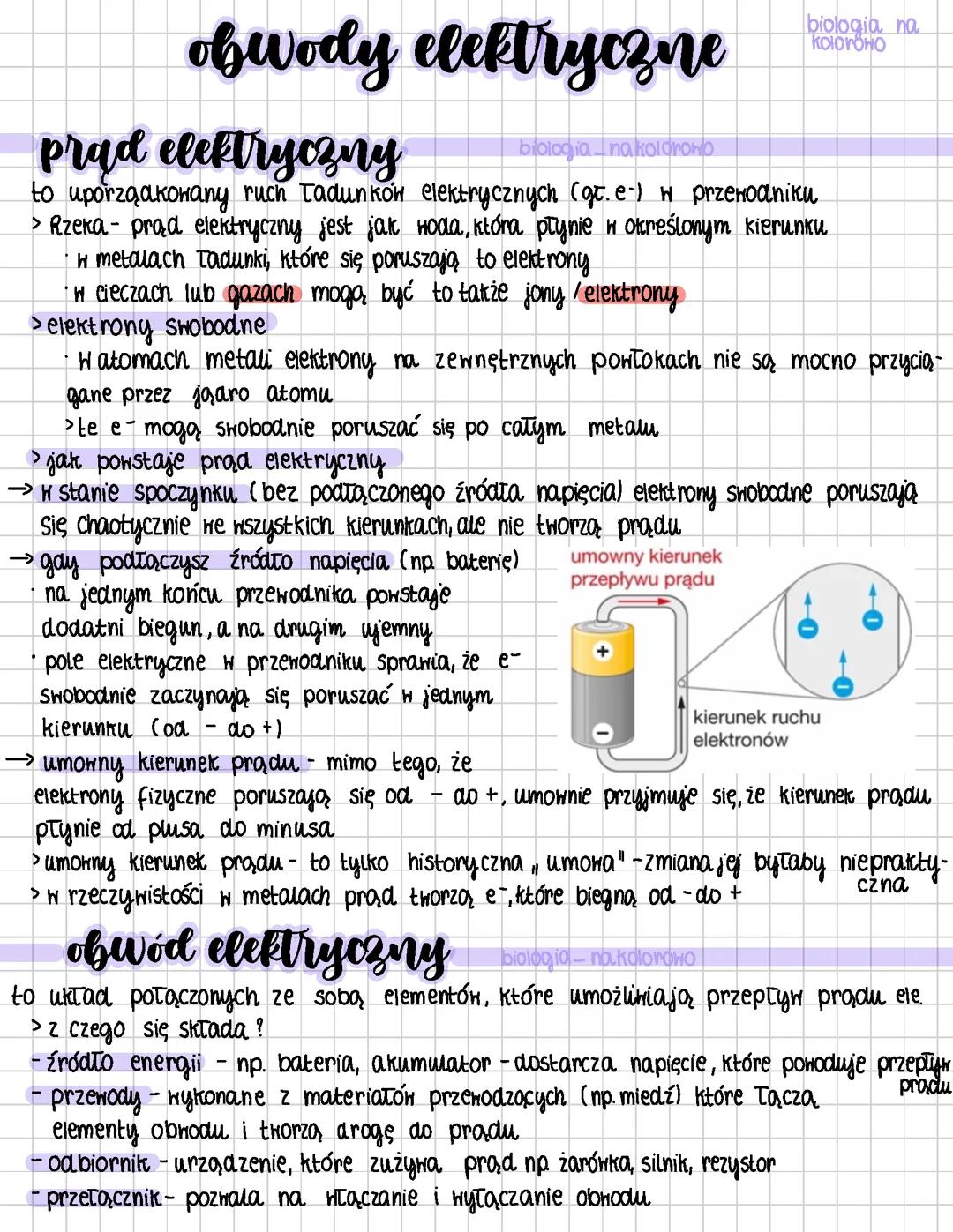 prąd elektryczny- cały dział