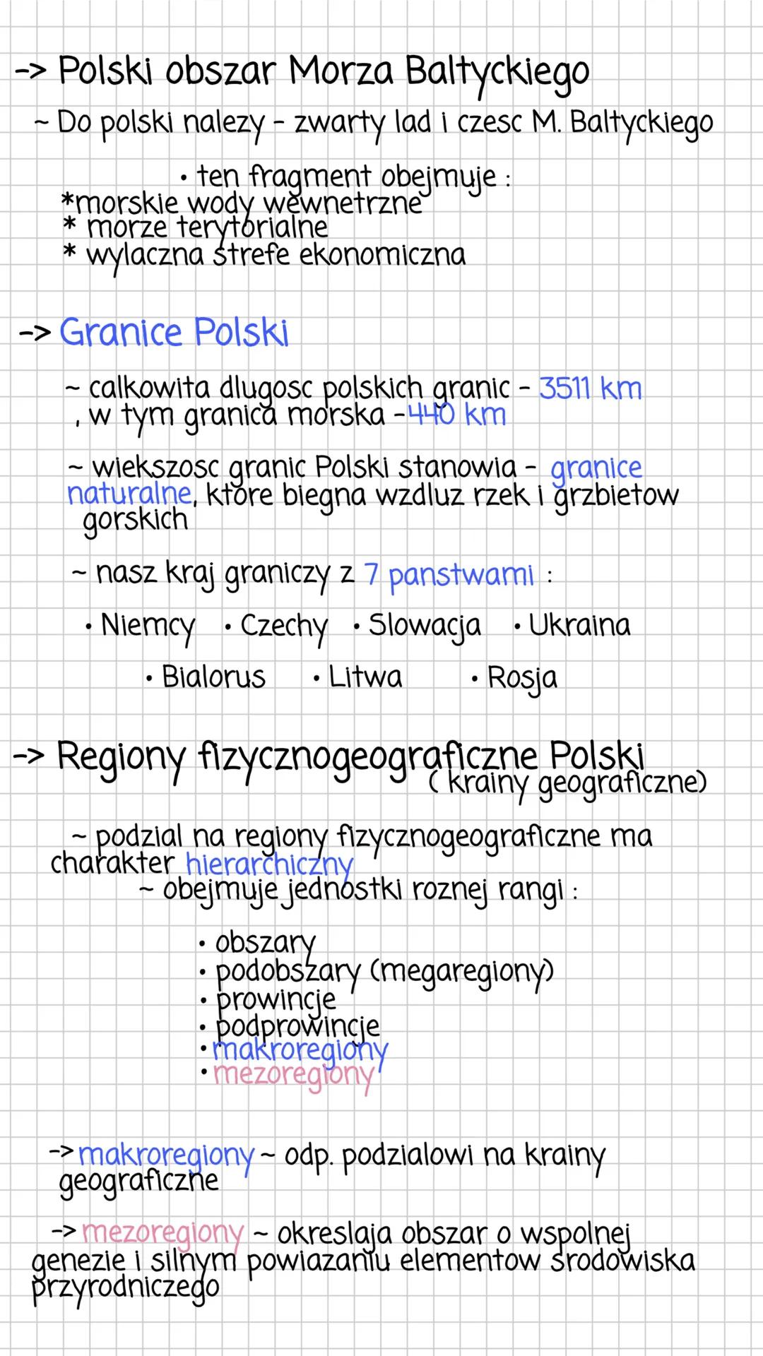 -> Polozenie i obszar Polski 1
- mozna rozpatrywać w ujeciu:
1) matematyczno- geograficznym,
2) fizycznogeograficznym.
3) geopolitycznym
1)