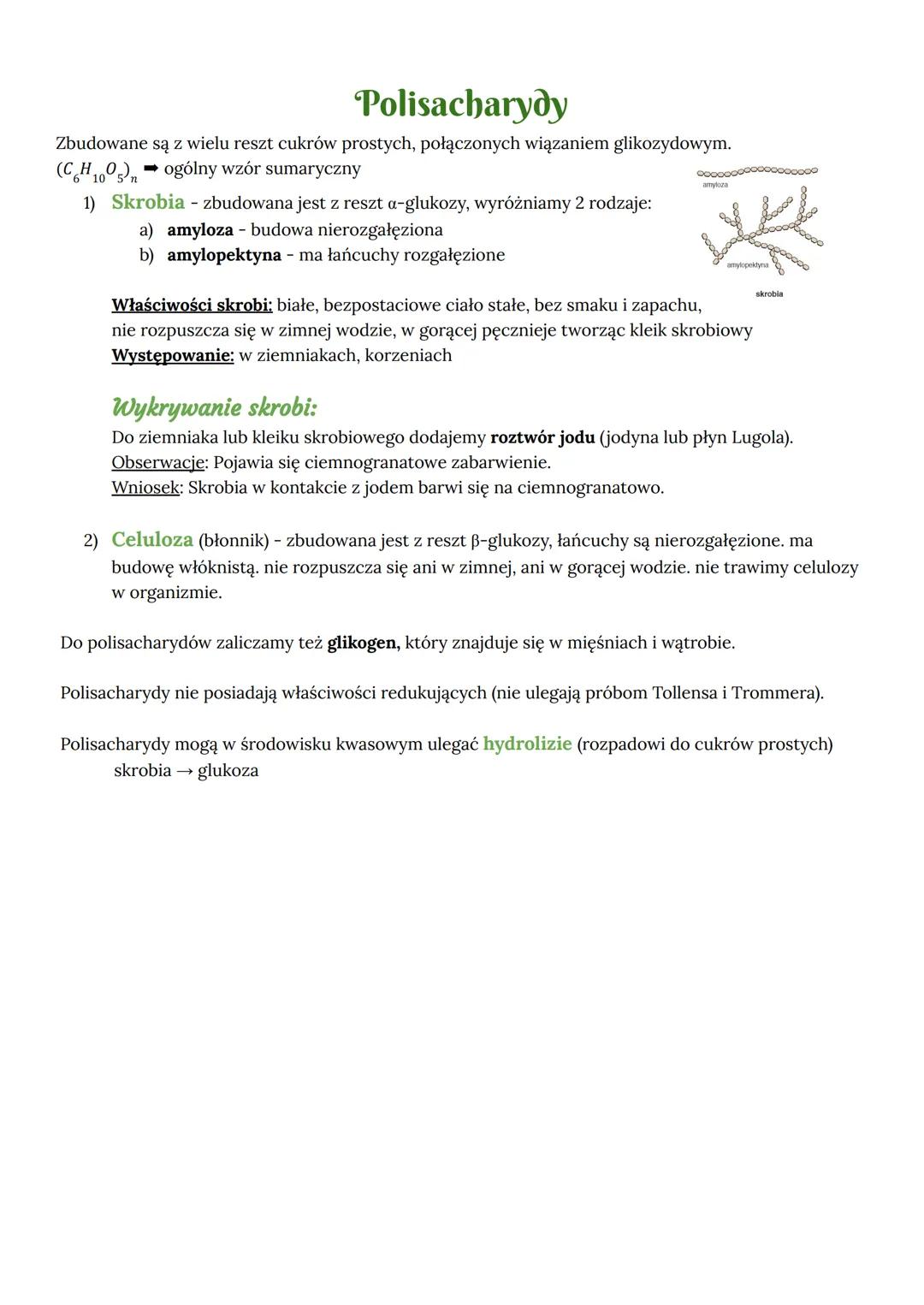 monosacharydy
(proste)
- glukoza (aldoza)
-fruktoza (ketoza)
Cukry (węglowodany)
disacharydy
(dwucukry)
- sacharoza
- laktoza
- celobioza
-