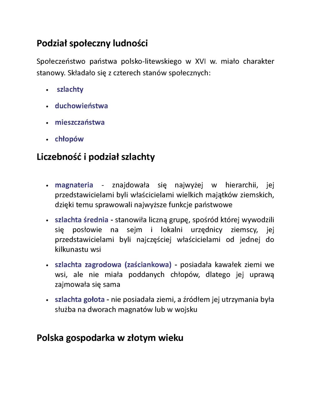 złoty wiek rzeczypospolitej