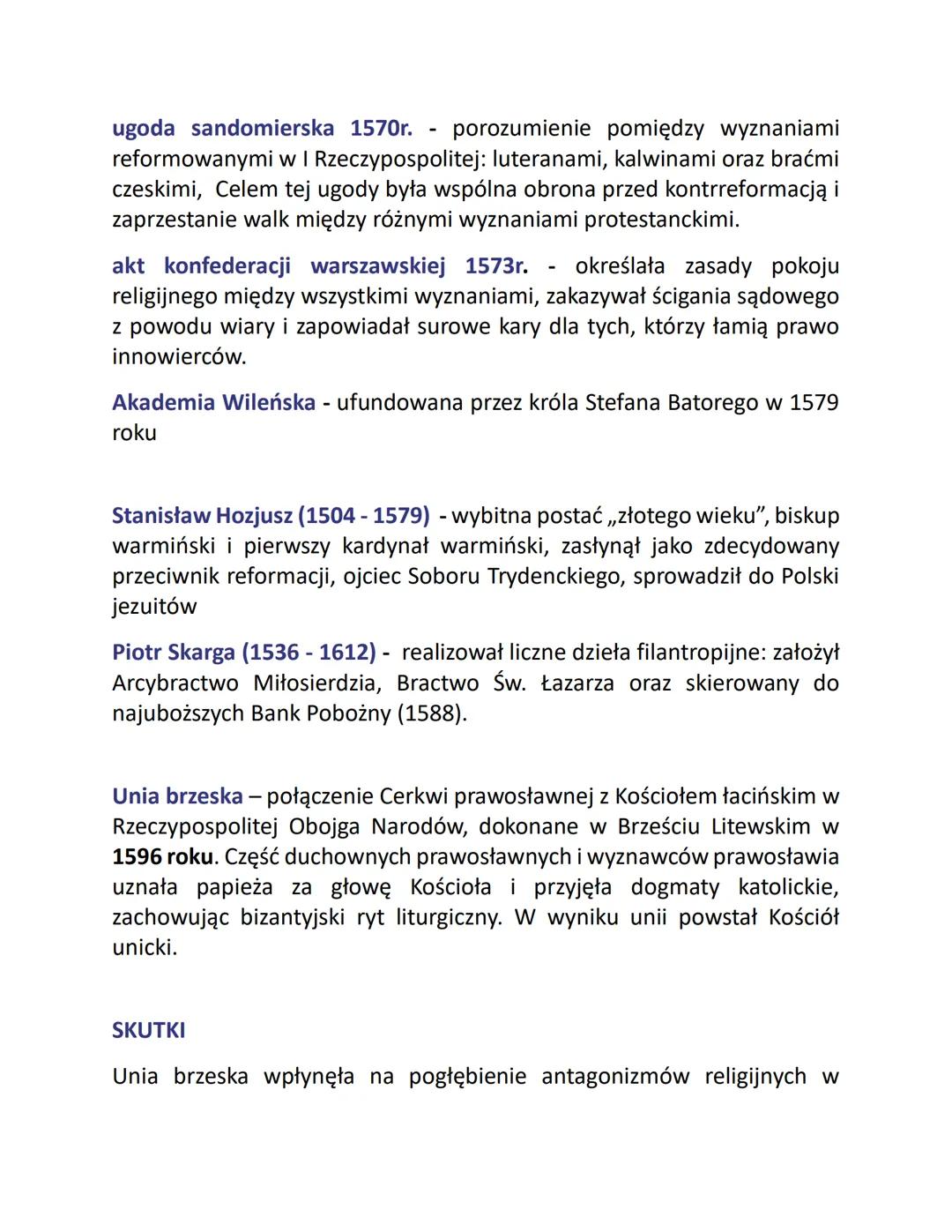 Podział społeczny ludności
Społeczeństwo państwa polsko-litewskiego w XVI w. miało charakter
stanowy. Składało się z czterech stanów społecz