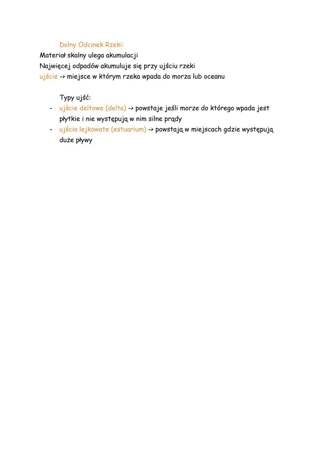 Rzeźbotwórcza Działalność Rzek
erozja -> żłobienie podłoża skalnego po którym płynie woda
transport
przenoszenie przez wodę materiału skalne