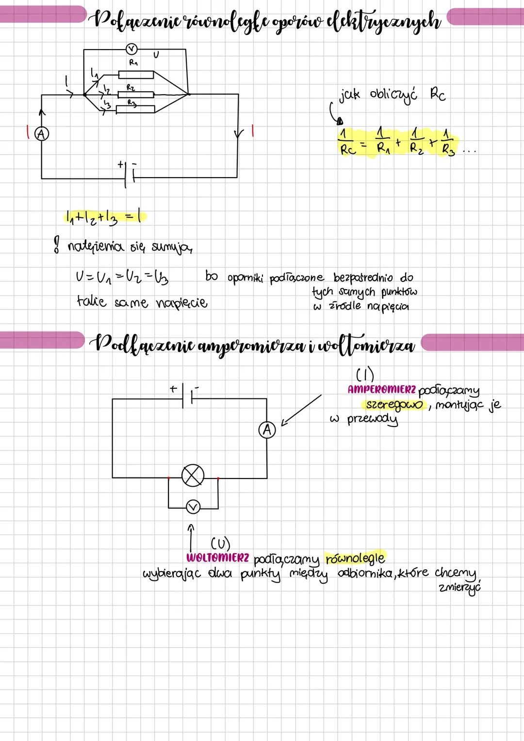# OPÓR ELEKTRYCZNY
czyli R, to zdolność obwodu do przewodzenia prądu. Im większy opóri
tym gorzej ciało przewodzi prad.
$R= \frac{U}{I} = \