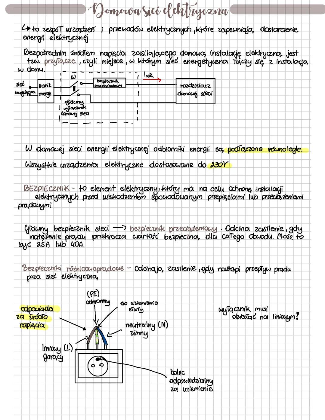 DOMOWA SIEĆ ELEKTRYCZNA