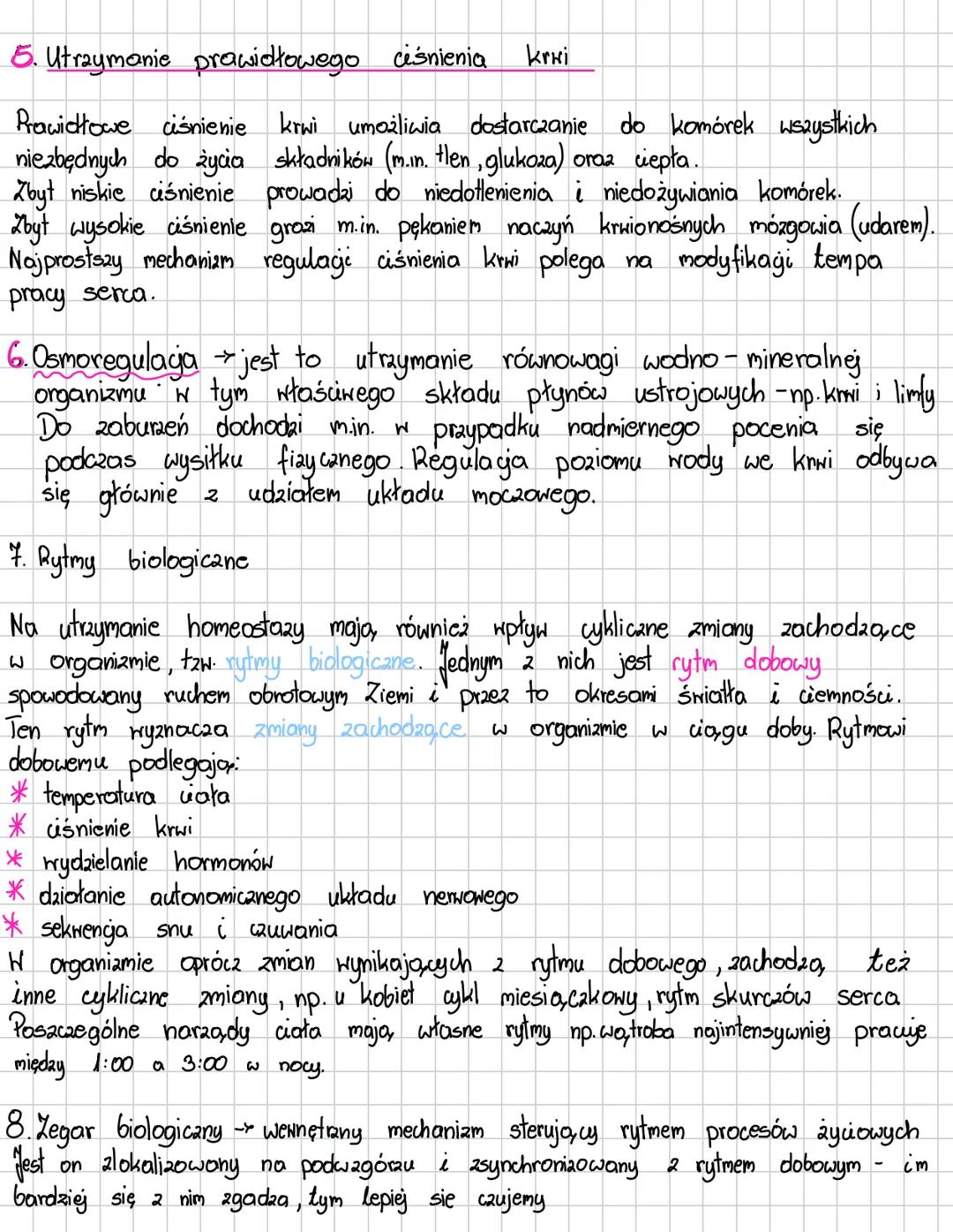 (jest to zdolność organizmu do utrzymywania równowagi poprzez regulowanie
parametrów wewnętrznych organizmu
homeostaza
- za jest to zdolność