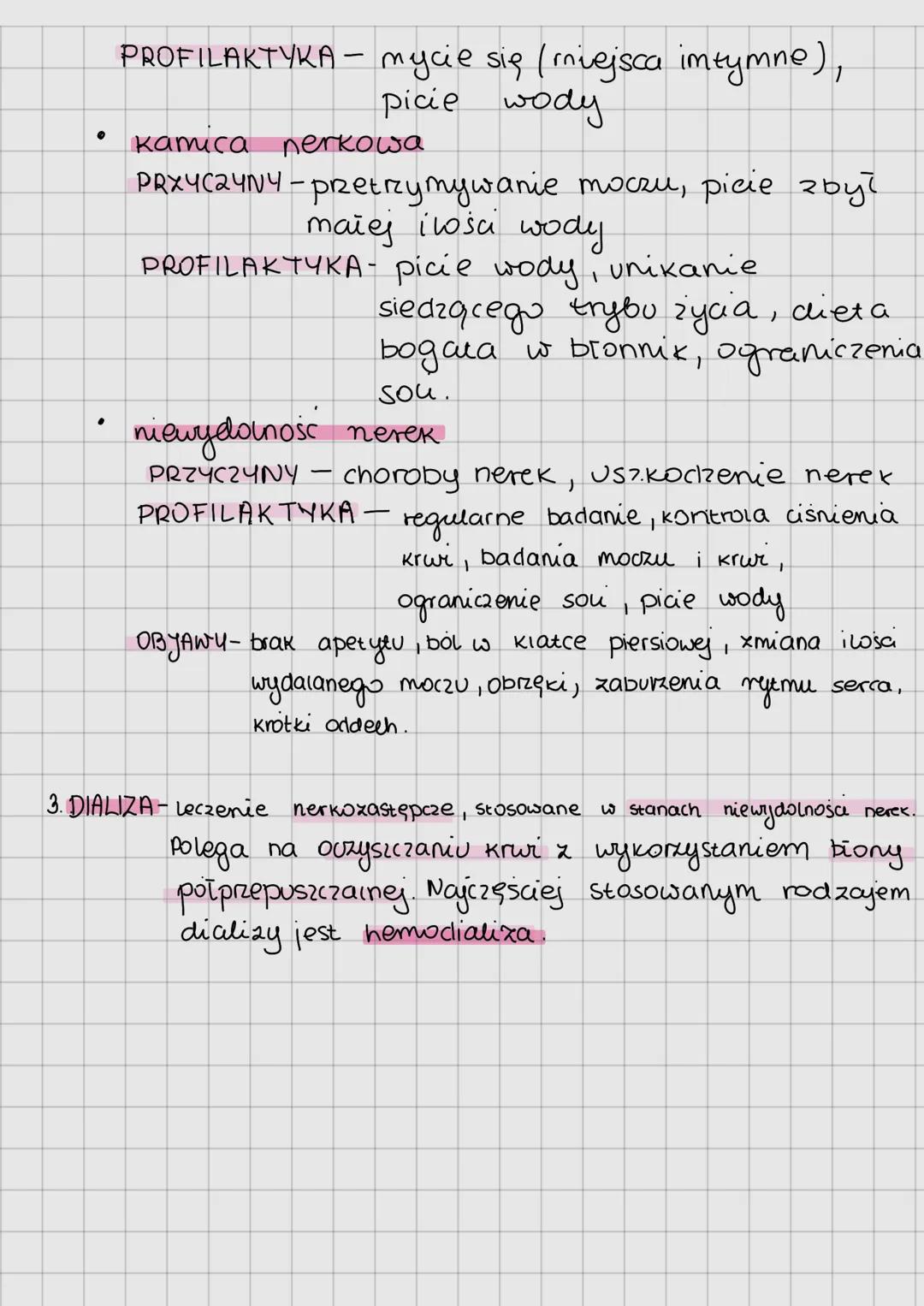 Budowa i funkcje ukiacu moczowego
1. FUNKCJE UKŁADU MOCZOWEGO
wydalanie - usuwanie zbędnych i szkodliwych produktów.
przemiany materii
osmor