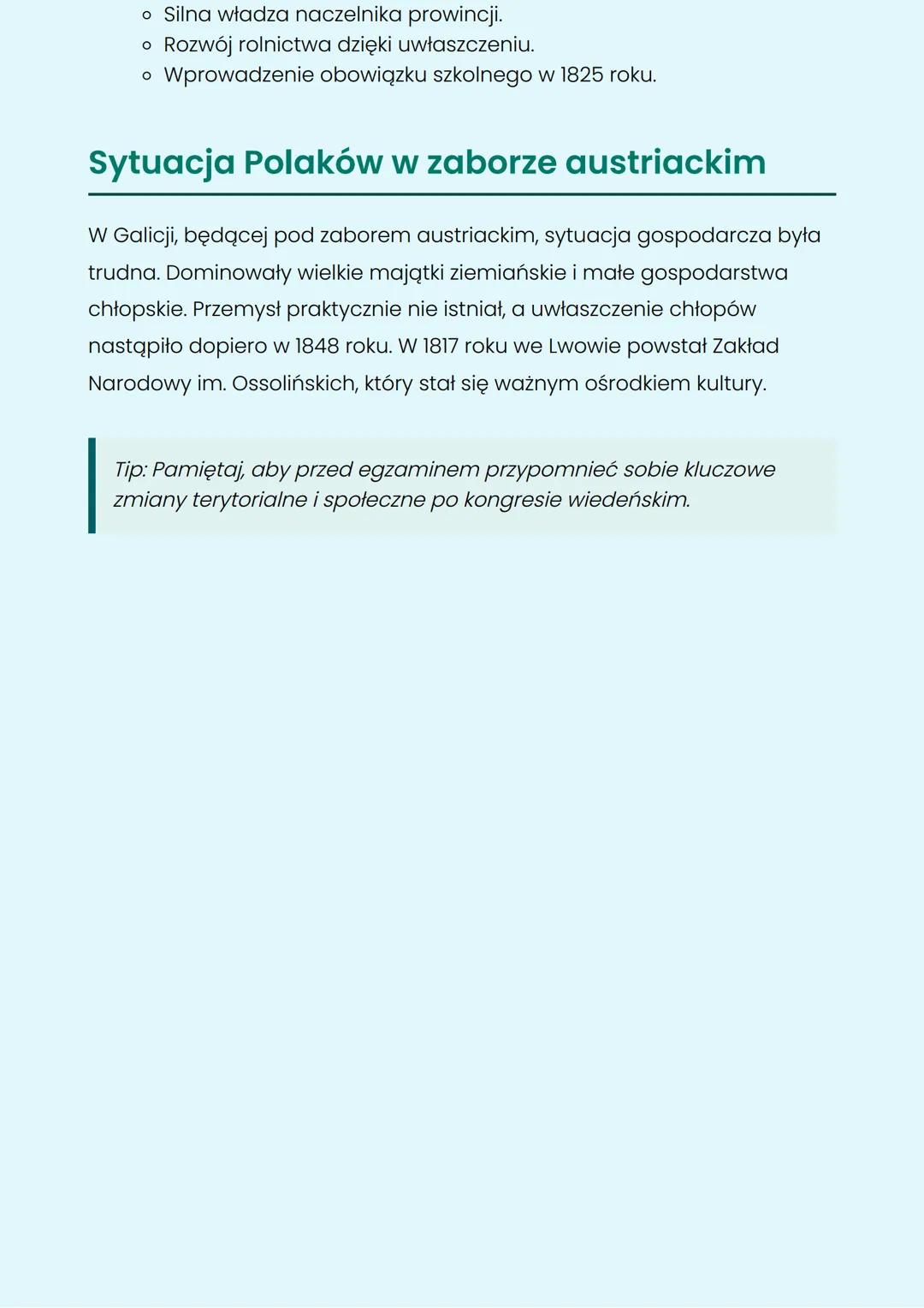 Ziemie polskie po
kongresie wiedeńskim
Zmiany terytorialne i sytuacja społeczno-gospodarcza
Podział Księstwa Warszawskiego
Na kongresie wied