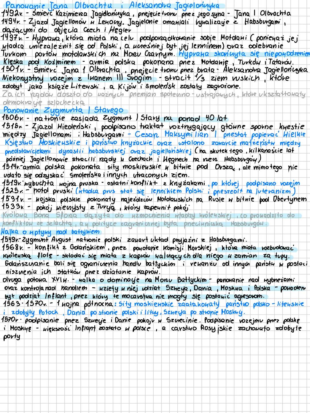 Panowanie Jana Olbrachta, i Aleksandra Jagielorinyka
1492v. - Śmierć Kazimierza Jagiellońuyka, prejęcie tronu prez jego syna - Jana | Olbrac