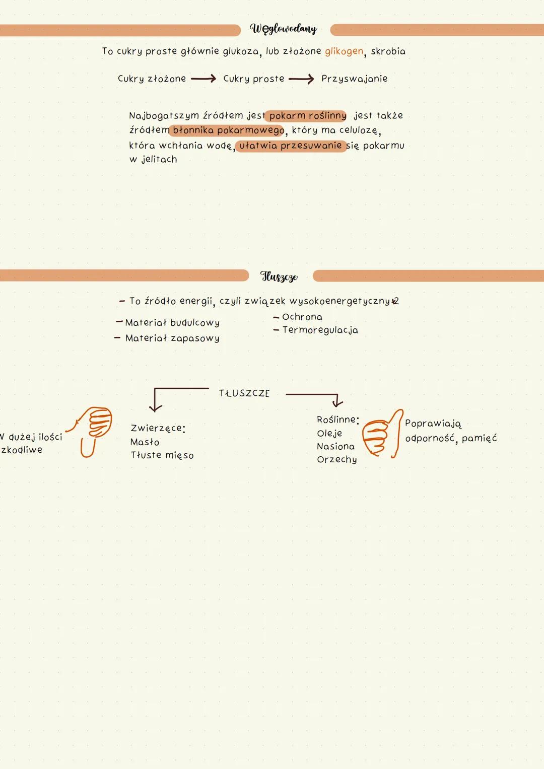# Pokarm
D Białka
Każda komórka zawiera tysiące różnych białek, które:
* Są jej podstawowym materiałem budulcowym
* Przyspieszają prz