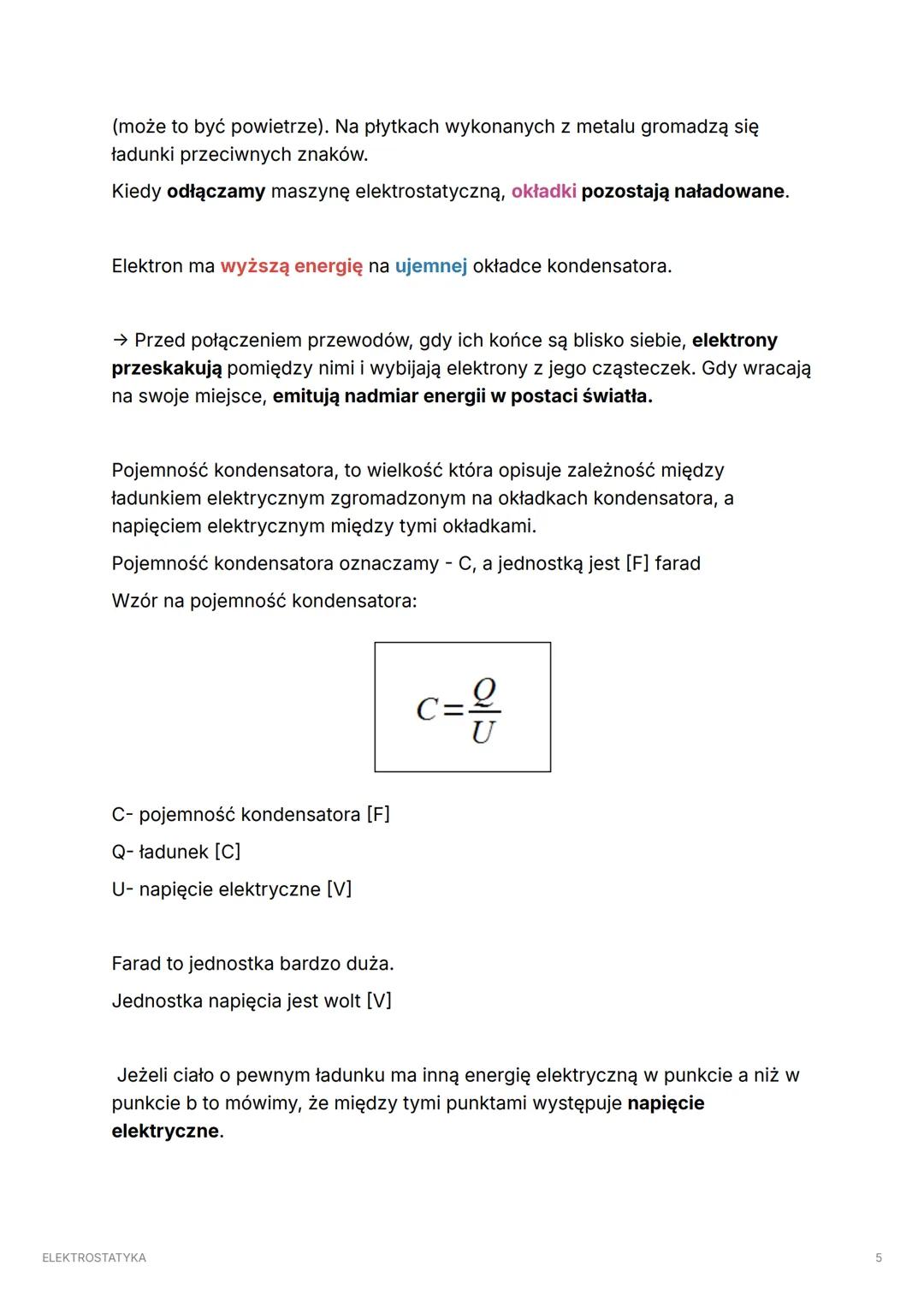 ELEKTROSTATYKA
1. POLE ELEKTRYCZNE
Pole elektryczne- przestrzeń, w której na ładunki działa siła elektryczna (może
być przyciągająca lub odp