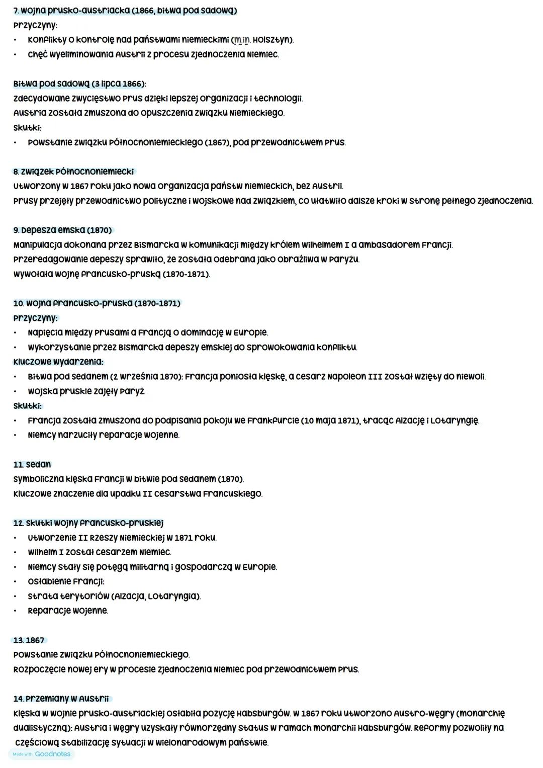 # Zjednoczenie Niemiec i powstanie austrio wegierskie
1. koncepcje zjednoczenia Niemiec
Koncepcja „wielkich Niemiec":
- zakładała zjednoc