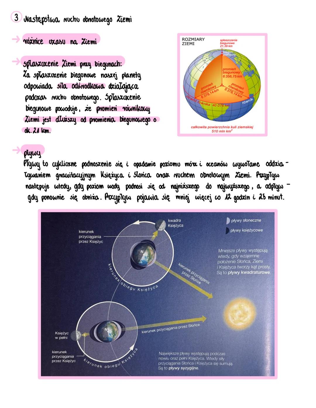 # Ruch obrotowy Ziemi
1 Cechy Nuchu obrotowego Ziemi
a) huch obrotowy Ziemi odbywa się z zachodu na wschód.
b) Doba gwiazdowa a doba słone