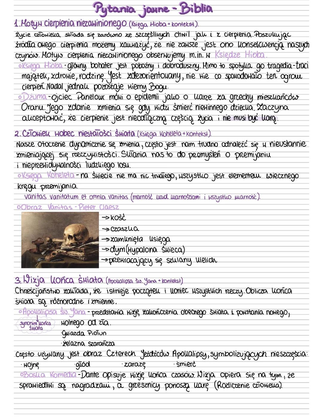 Pytania jawne - Biblia