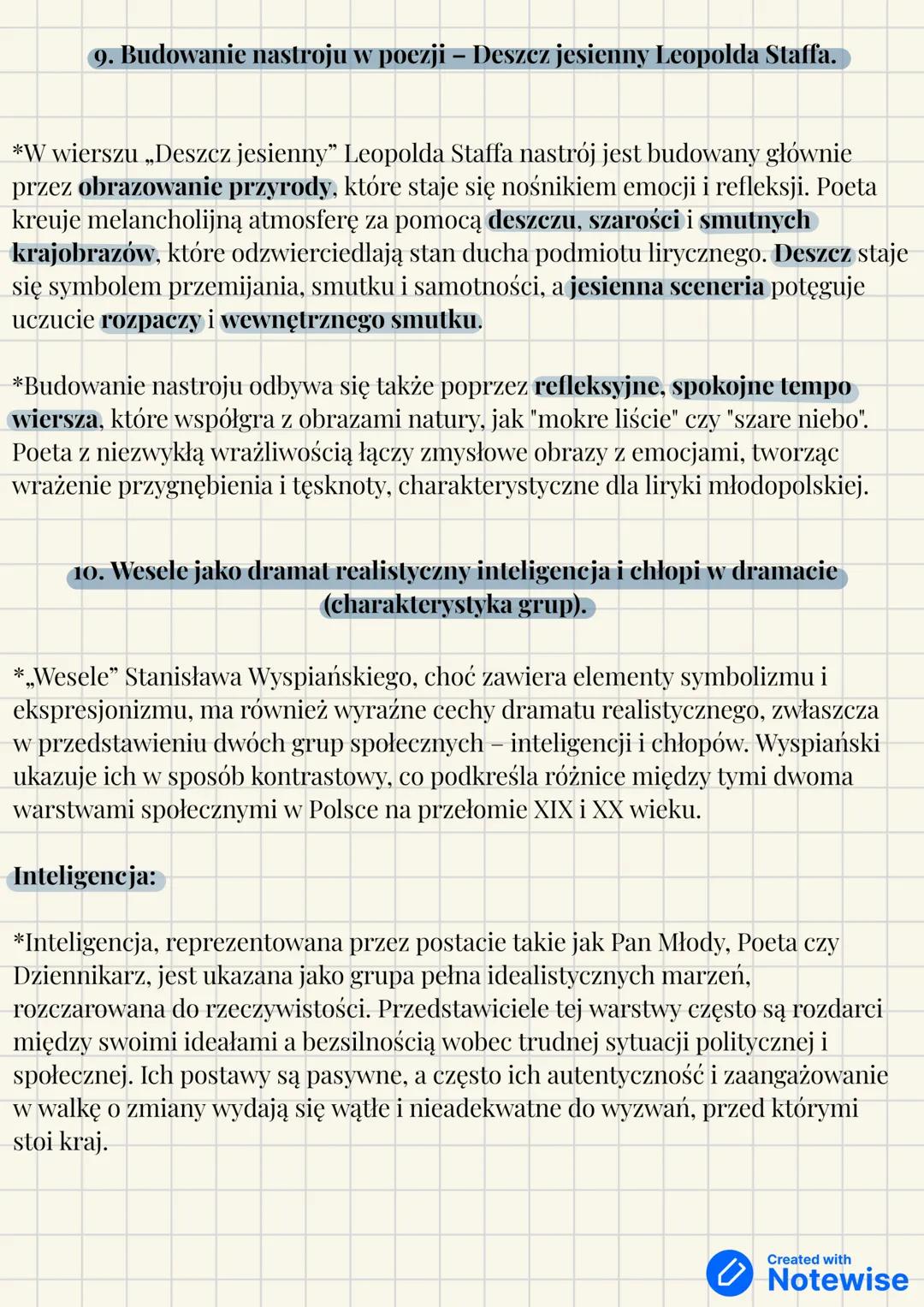 # 1. Pojęcia:
*dekadentyzm-Dekadentyzm to prąd literacki i artystyczny drugiej połowy
XIX wieku, który wyrażał pesymizm i poczucie kryzysu c