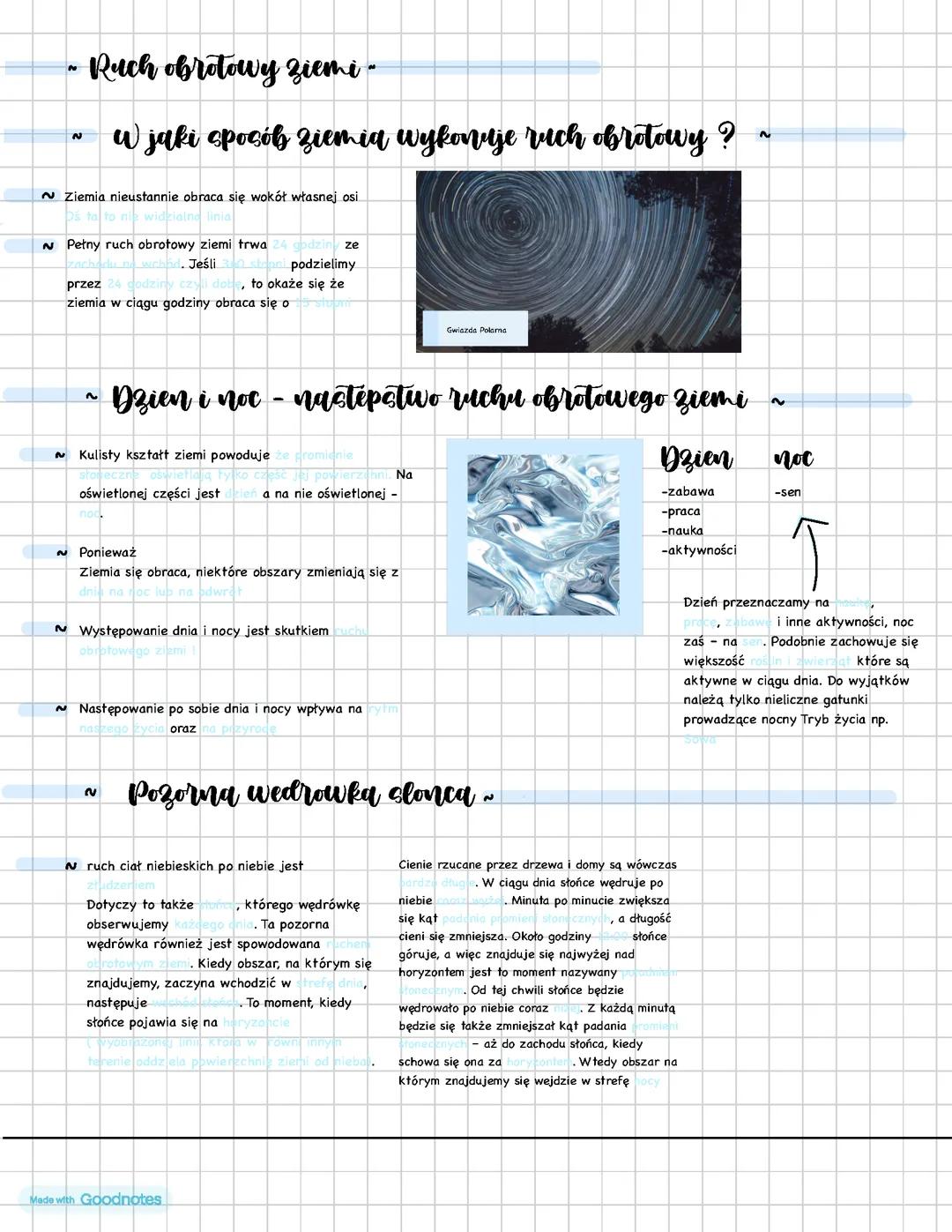 Ruch Obrotowy Ziemi - Geografia