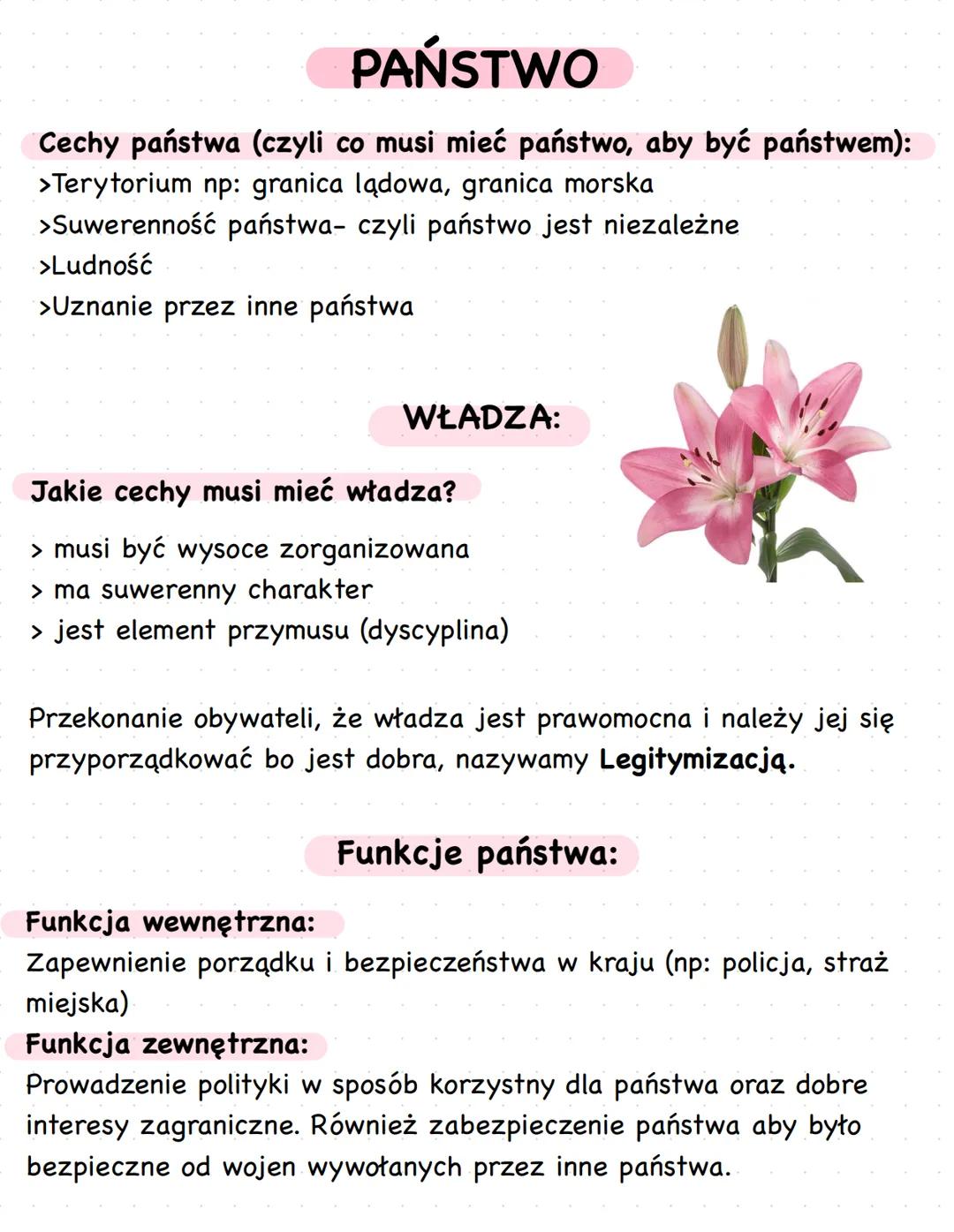 D PAŃSTWO
Cechy państwa (czyli co musi mieć państwo, aby być państwem):
>Terytorium np: granica lądowa, granica morska
>Suwerenność państwa-