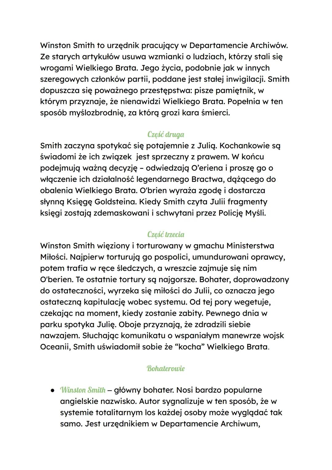 Rok 1984
Autor: George Orwell
Tytuł: Rok 1984
Miejsce powstania: Wielka Brytania
Epoka: literatura powojenna
Rodzaj: epika
Gatunek: dystopia