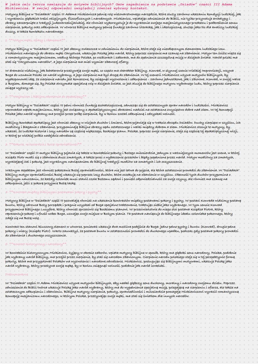 Losy młodzieży polskiej pod zaborami. Omów zagadnienie na podstawie "Dziadów" części III
Adama Mickiewicza. W swojej odpowiedzi uwzględnij r