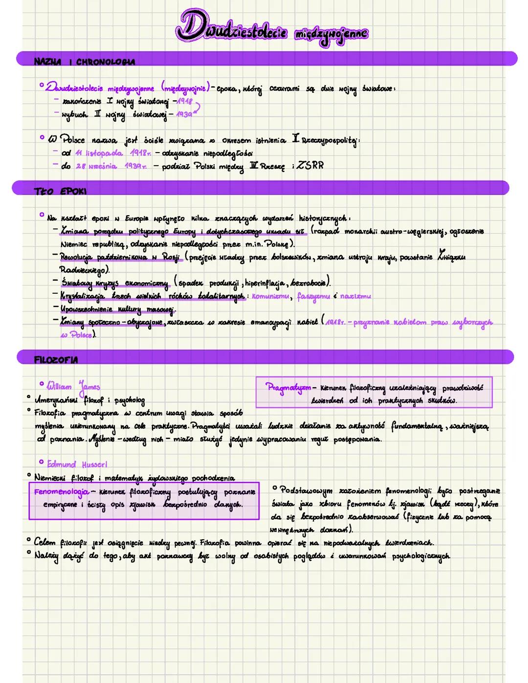 Dwudziestolecie Międzywojenne