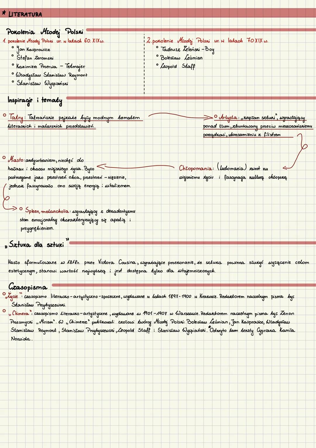 # Młoda Polska
* NAZHA
• Młoda Polska: najczęściej używany termin odnoszący się do literatury i kultury przełomu XIX i XX w.
na ziemiach p