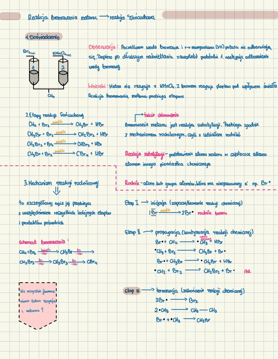 Węglowodory nasycone
alkanyang
Węglowodory $\div$ nasycone
Lańcuchowe
pierścieniowe
nasycone
alkany
nienasycone
alkeny, alking
nasycone