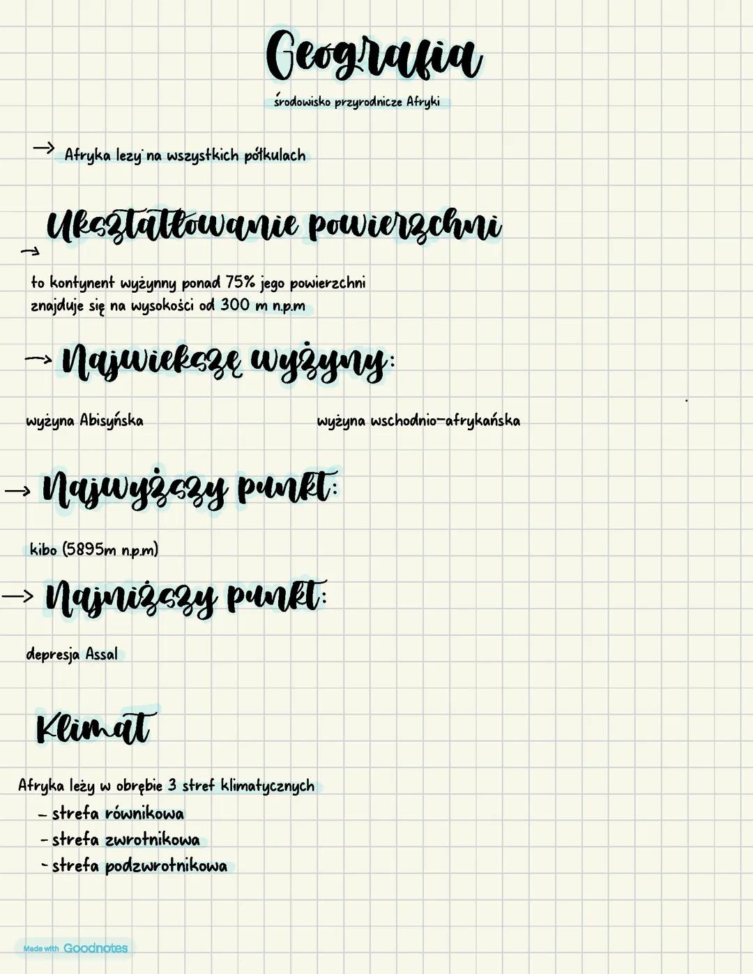 Środowisko przyrodnicze Afryki cz.1