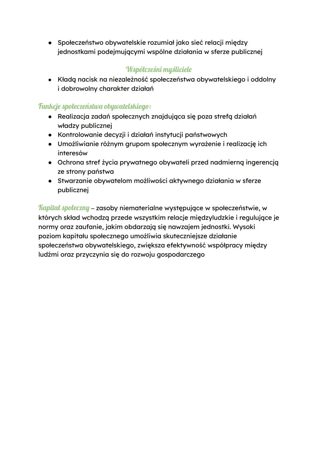 społeczeństwo obywatelskie
społeczeństwo obywatelskie
• Zbiorowość, której obywatele w wielu różnorodnych formach działają w
przestrzeni pub