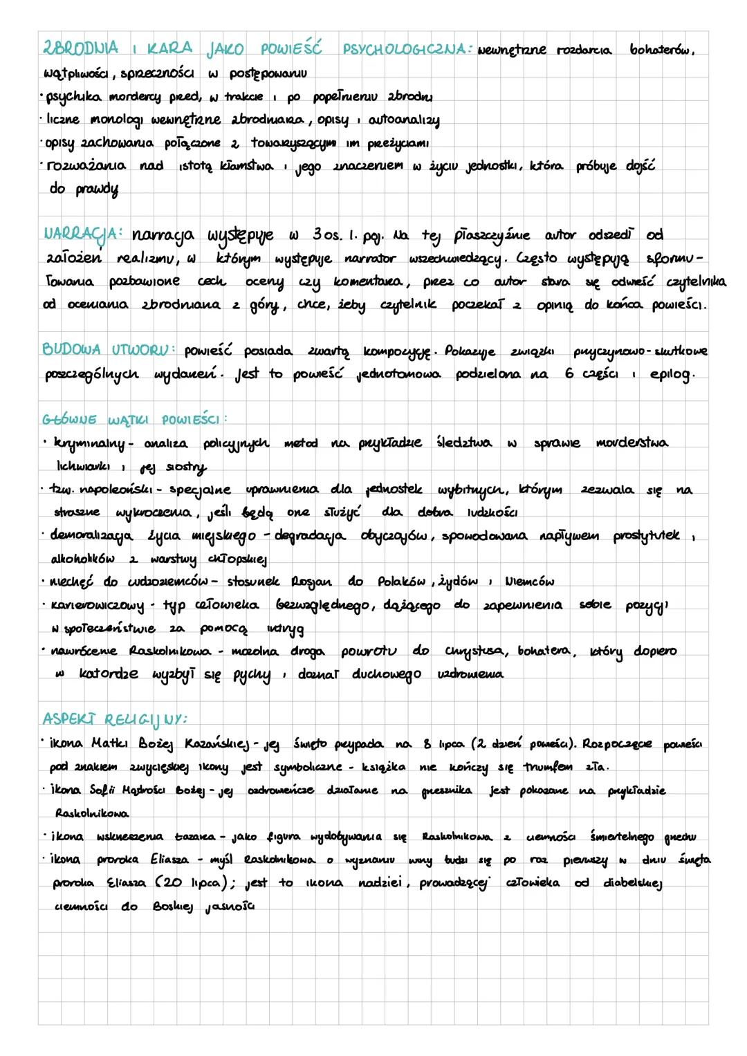 „Zbrodnia i kara"- Fiodor Dostojewski
BOHATEROWIE
RODION RASKOLNIKOW - 23-letni były student prawa Uniwersytetu Petersburskiego;
pochodz ૨.