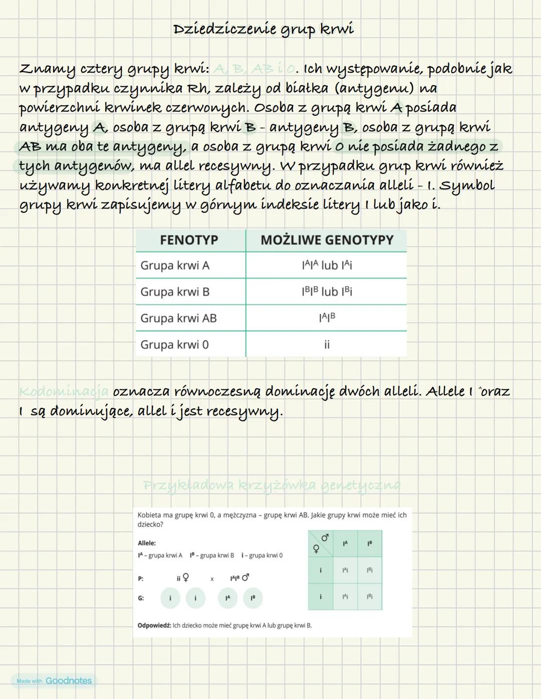 # Dziedziczenie grup krwi
Dziedziczenie czynnika Rh
Osoba, która ma na powierzchni krwinek czerwonych białko zwane
czynnikiem Rh, określan