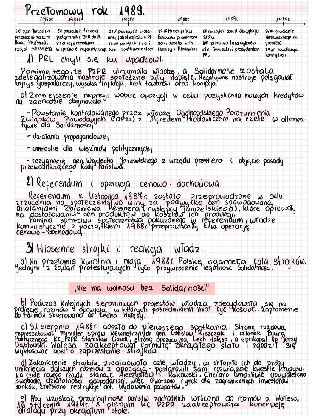 Przełomowy rok 1989