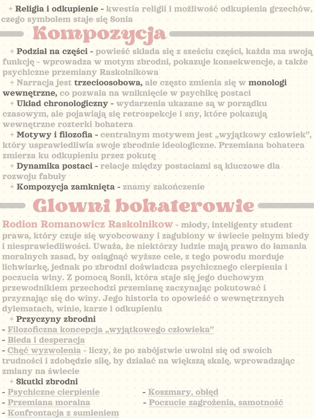 Zbrodnia i kara Fiodor Dostojewski
Czas akcji
+ 14 dni lipca 1865r.
+ W epilogu: kolejne 1,5 roku
Gatunek, rodzaj
+ Epika
+ Powieść realisty