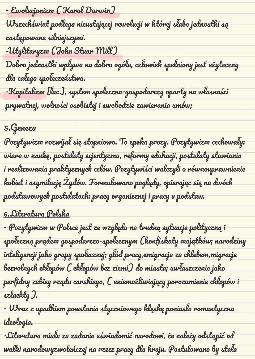 # Pozytywizm
1. Nazwa epoki i kierunki w literaturze
Termin pozytywizm używany bul tylko w Polsce. W Europie funkcjonowala
nazwa naturaliz
