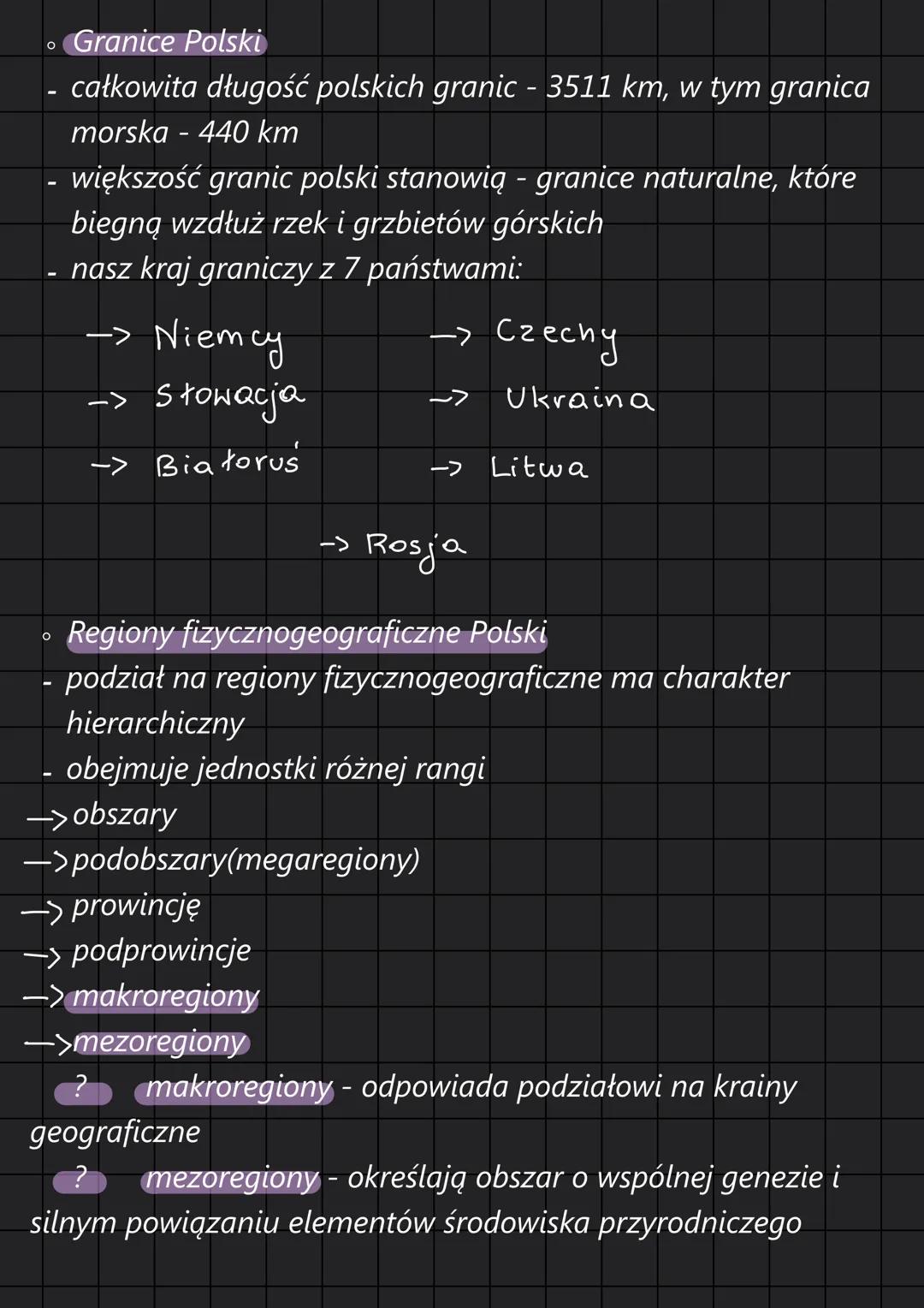 Geografia • Położenie i obszar polski można rozpatrywać w ujeciu:
-> matematyczno - geograficznym:
- Położenie danego państwa określa się