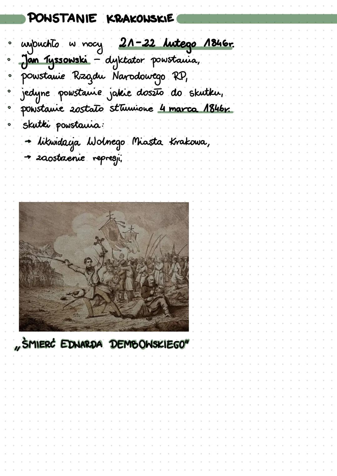 W LATACH
1815-1846
ZIEMIE ZABORU
PRUSKIEGO I AUSTRIACKIEGO
NOC FLOTTWELLOWSKA" - okres rządów Edwarda Flottwella, nadpre-
zydenta Wielkiego