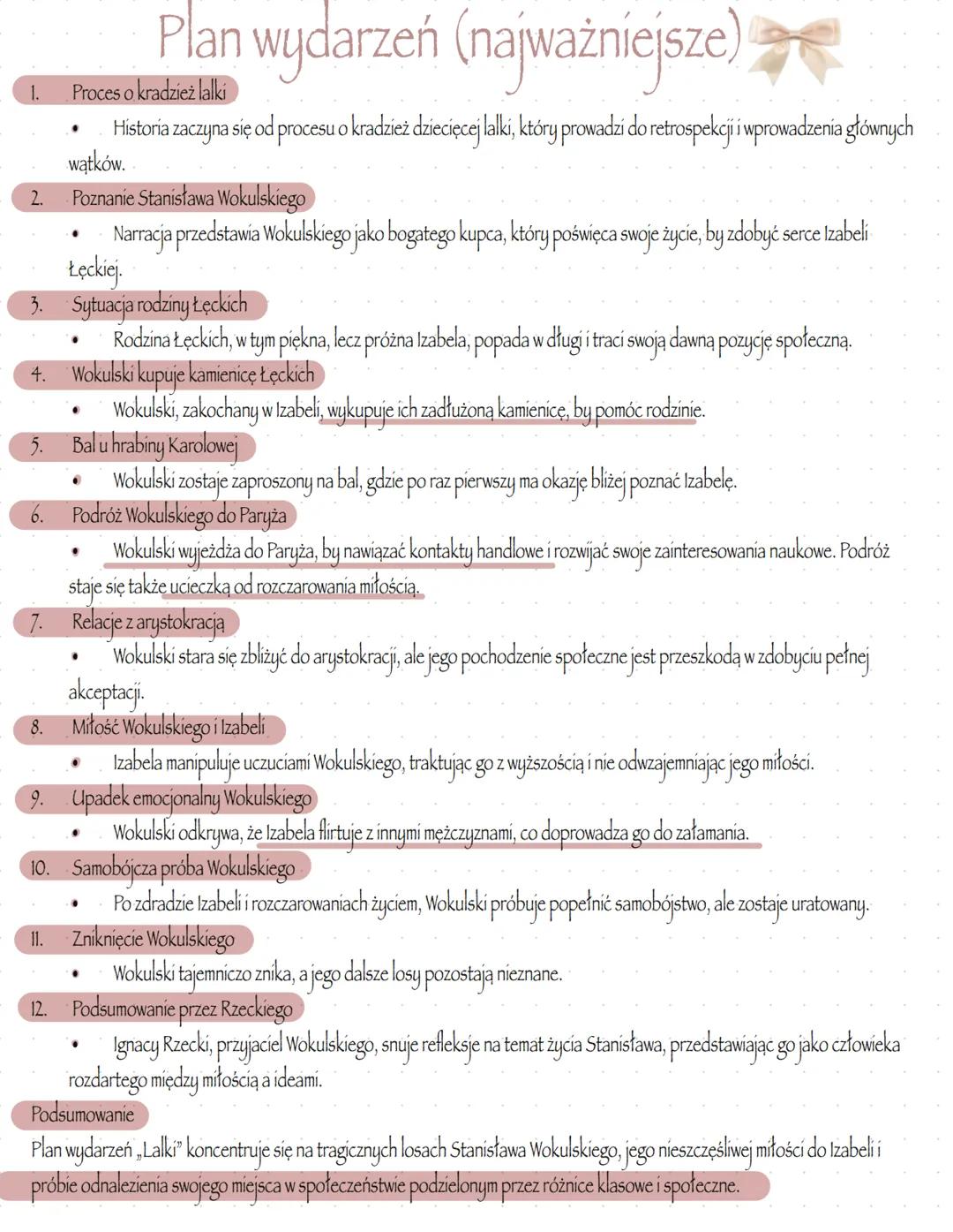 # „Lalka”
Bolesław Prus # Geneza Utworu
Symbolika tytułu
Tytuł „Lalka” nawiązuje zarówno do zabawki, która pojawia się w wątku
procesu o