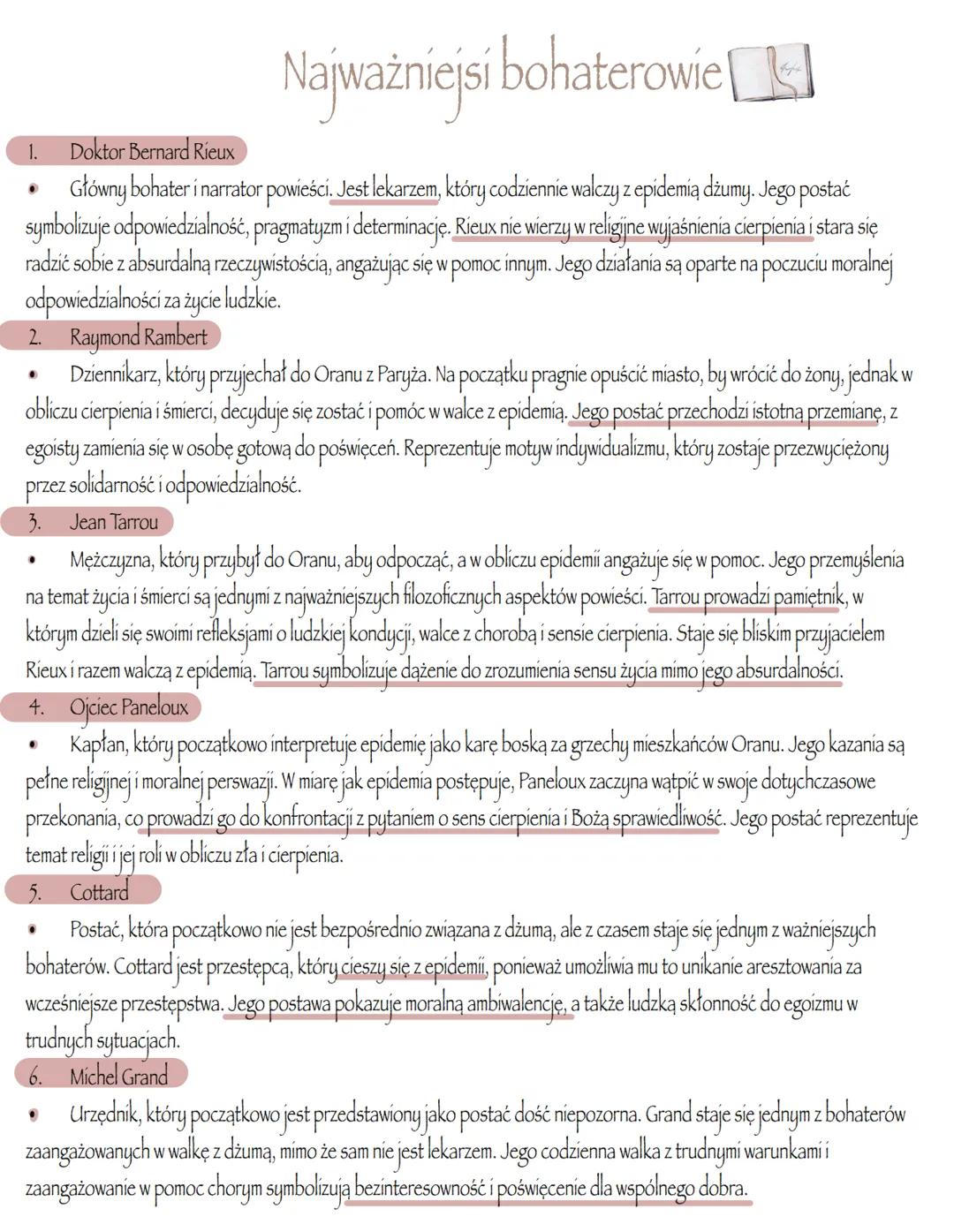 „Dżuma” Albert Camus # Problematyka
1. Egzystencjalizm i absurd
* Absurd ludzkiego życia: Camus ukazuje, jak ludzie stają wobec bezsensu