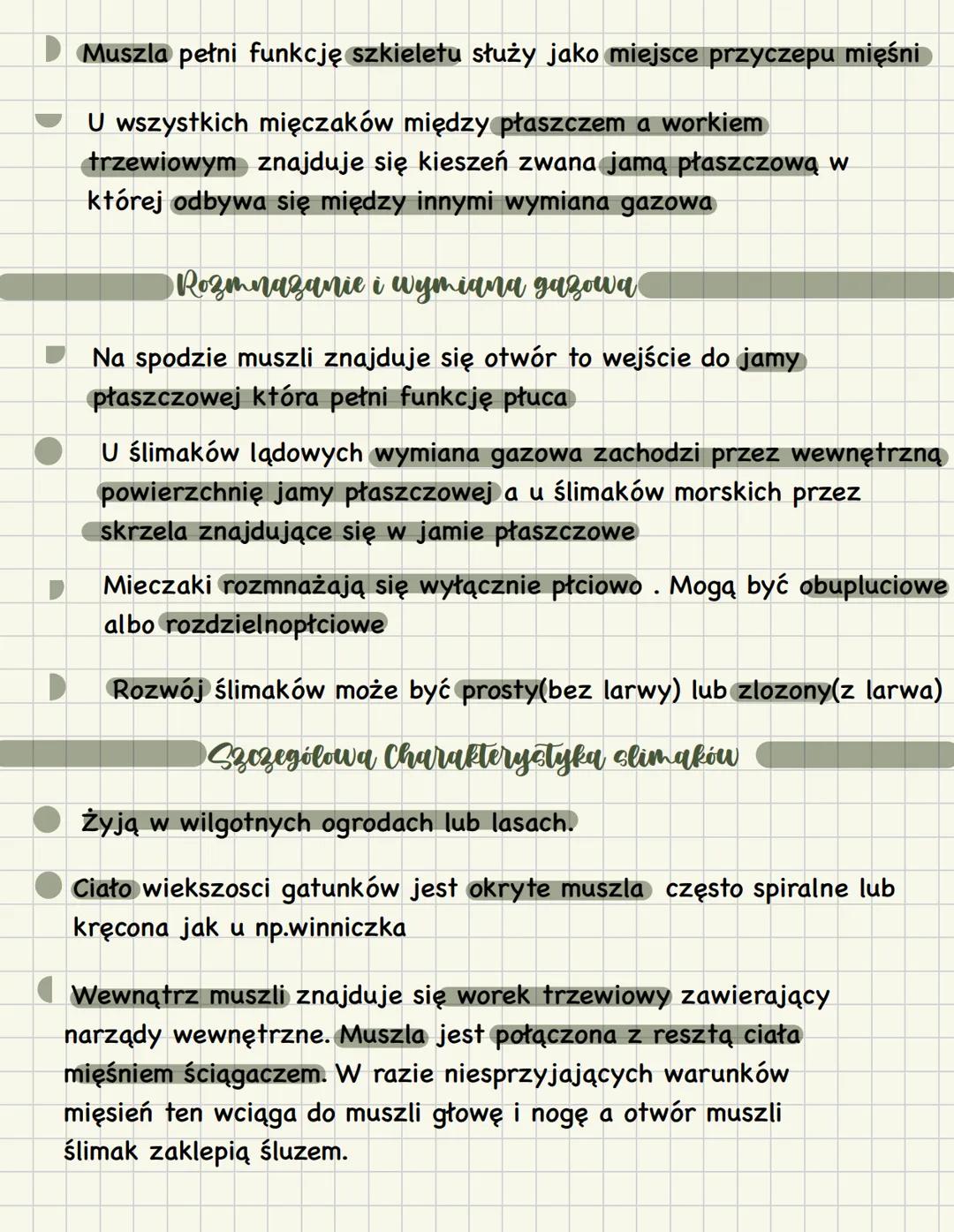 Biologia
Mieczaki
SrodowisZko zycia i charakterystyka
Zamieszkują wody słodkie i słone
Mieczaki są drogim po stawonogach najliczniejszym typ